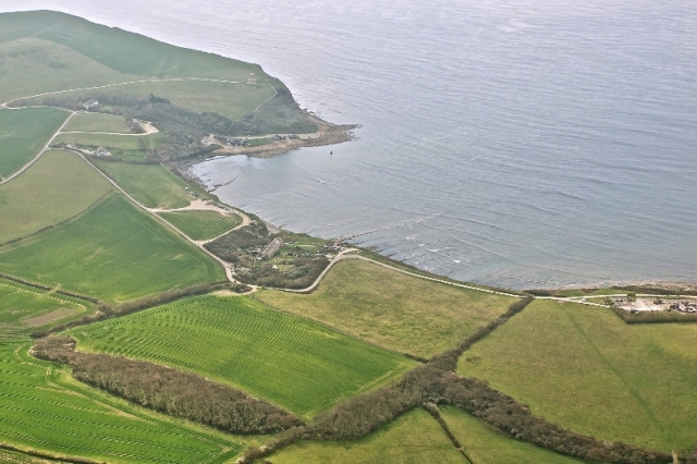 Birdseye view of Kimmeridge Bay