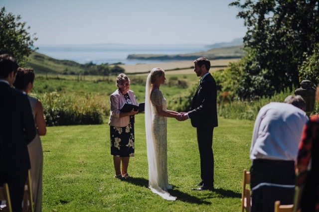 Marry with Sea as backdrop