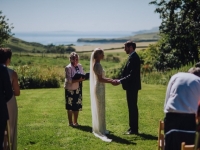 Marry with Sea as backdrop