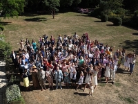 Group shot from the roof of Smedmore House