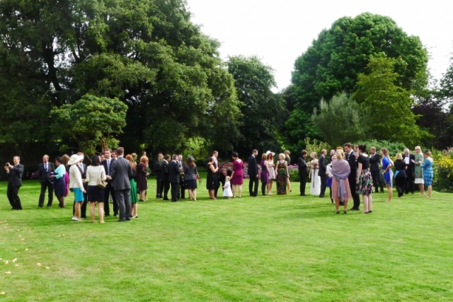 Wedding party in Main Garden
