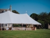 Marquee in high summer with Smedmore House behind