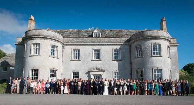 Group photo outside front of Smedmore House